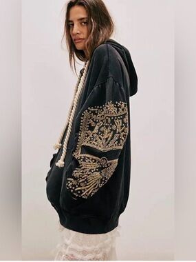 Free people encrusted hoodie ptp 23